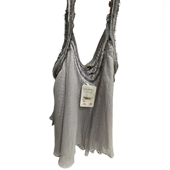 Free People Gray Camisole with Lace Accents - Picture 7 of 7